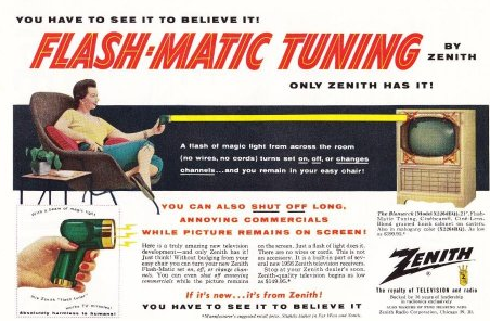 Flash-Matic Advert, credit Honest John's Vintage Goods, Amazon