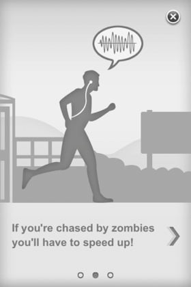 iOS app Zombies Run screenshot