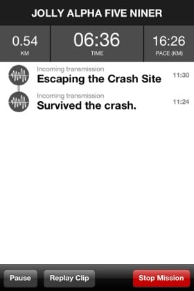 iOS app Zombies Run screenshot