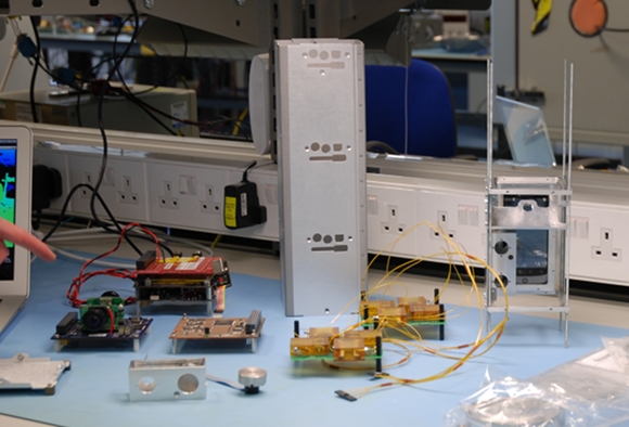 Bits and pieces of the STRaND-1 nanosatellite