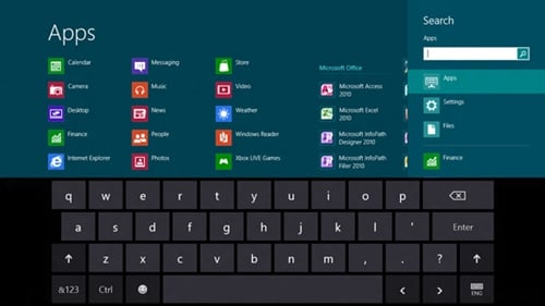 Windows 8 Release Preview keyboard
