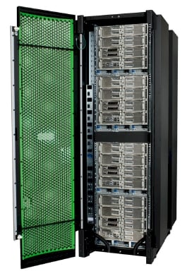 A rack's worth of SGI's UV 2000 supercomputer