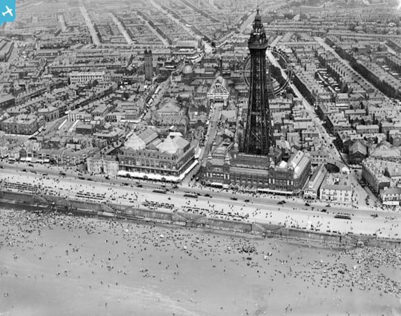 View of Blackpool in 1920. Image: Britain From Above
