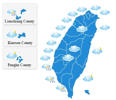 Taiwan CWB map