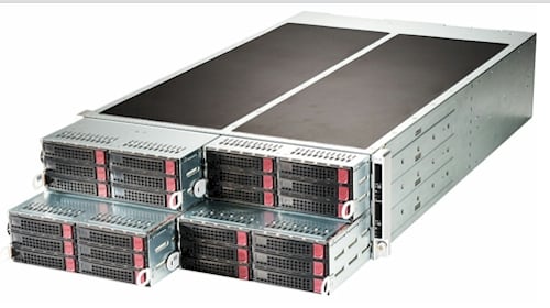 Super Micro's 4-node FatTwin server