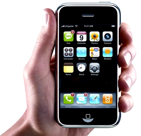 The first iPhone, circa 2007