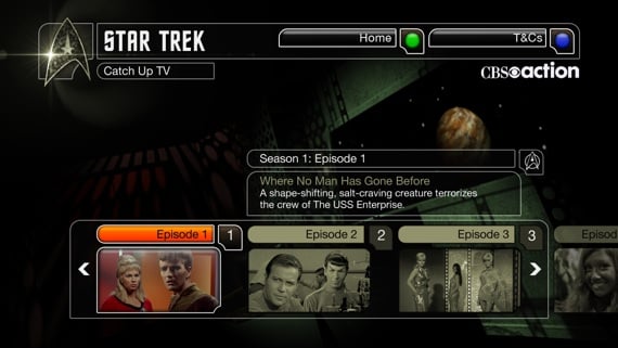 Star Trek TiVo app