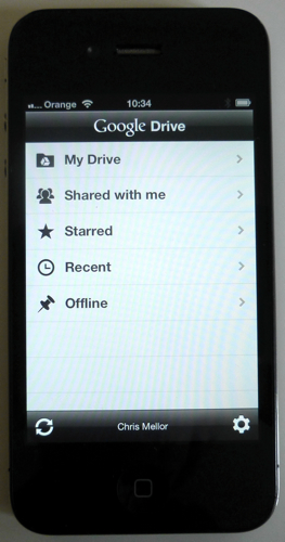 GD IOS navigation screen
