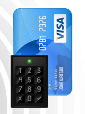 Credit card and Bluetooth reader