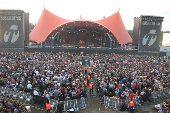 crowds at Roskilde Music Festival Denmark