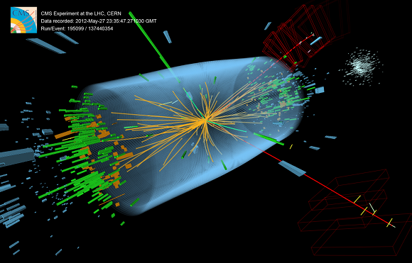 CMS event showing characteristics expected from the decay of the Higgs boson