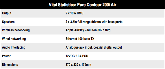 Pure Contour 200i Air AirPlay wireless music system