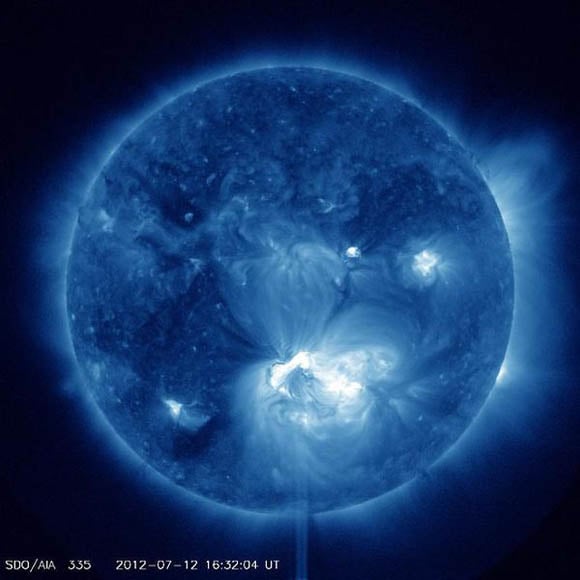 Solar flare on July 12, 2012