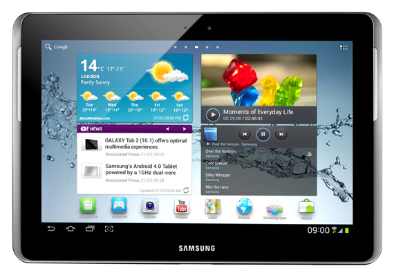 Samsung Galaxy Tab 2 10.1 Android tablet