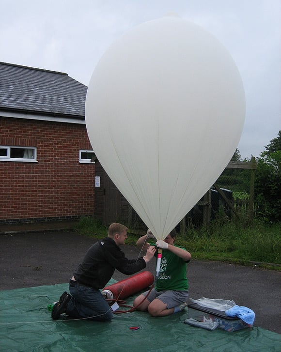 The launch of the Raspberry Pi payload