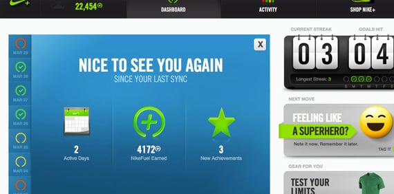 Nike+ Fuelband activity monitor