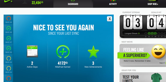 Nike+ Fuelband activity monitor