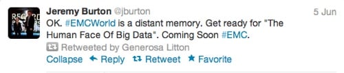 Big Data day tweet