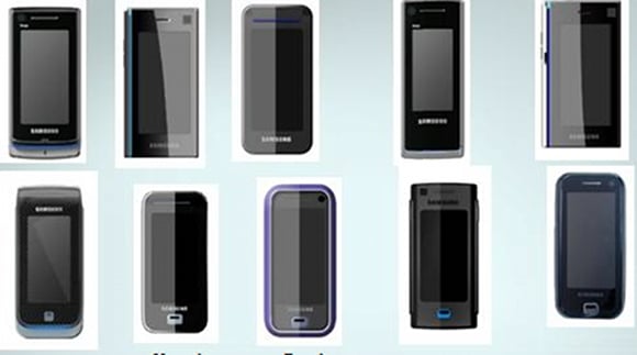 Samsung's summer 2006 phone designs