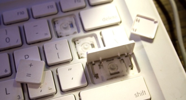 Borked computer keyboard