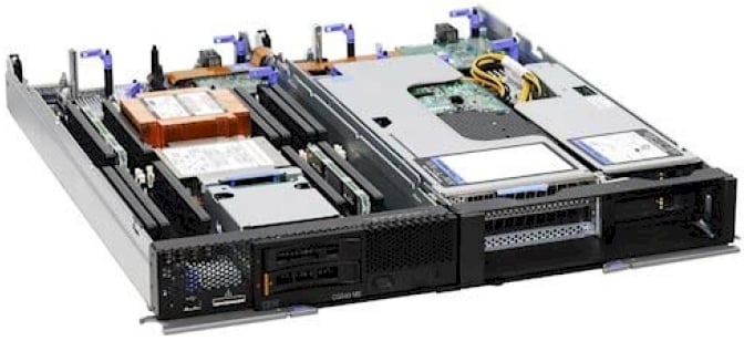 The Flex System server and PCI expansion node