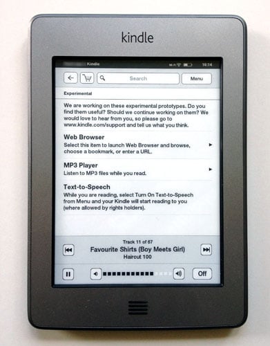 Amazon Kindle Touch e-book reader