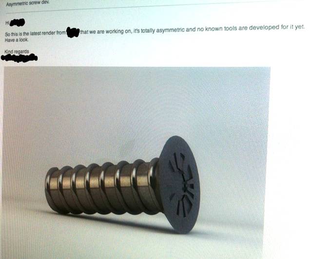 Apple's alleged new screw