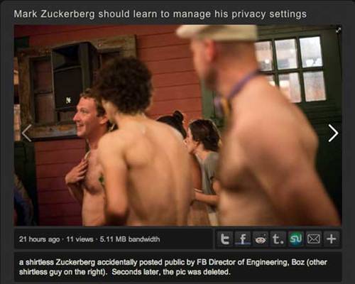 Zuckerberg topless