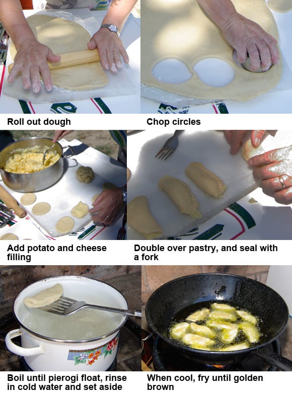 Our six-step photo guide to making pierogi