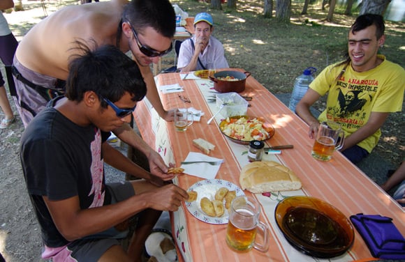 A group of young &amp;amp;#39;uns check out the pierogi