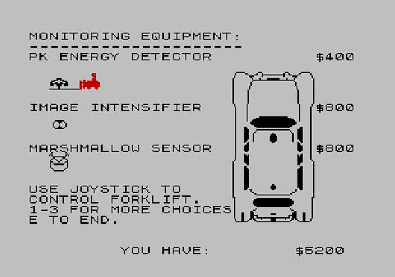 Ghostbusters 1984 game