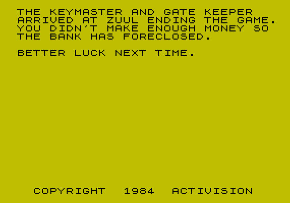 Ghostbusters 1984 game