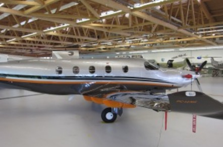 Simon Hackett's new plane, a PC-12NG