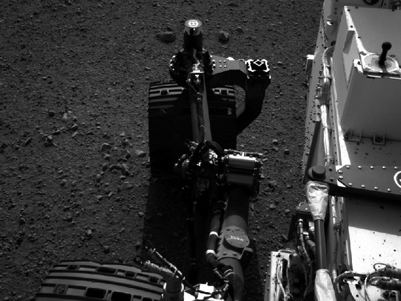 Curiosity's rear right wheel
