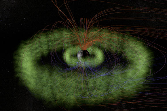 Graphic of Earth's Van Allen radiation belts