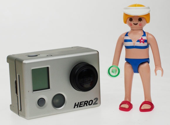 The HERO2 with our Playmobil Paris Hilton