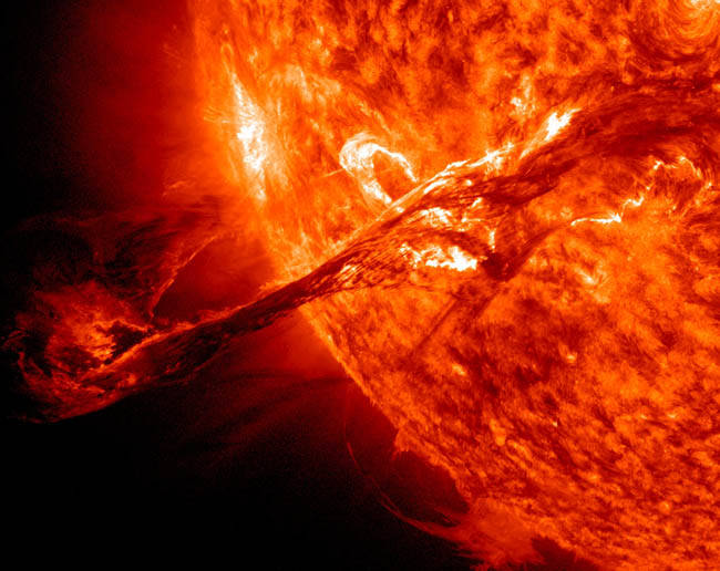 Solar filament eruption of August 31, 2012