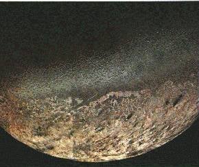 Image of Neptune's moon Triton taken by Voyager 2