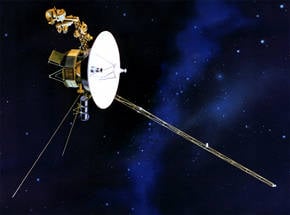 Artist's impression of Voyager 1 in space