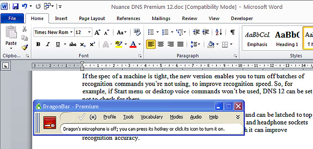 Nuance Dragon NaturallySpeaking Premium 12