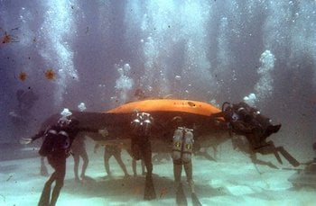 Underwater battle in Thunderball, choreographed by Ricou Browning