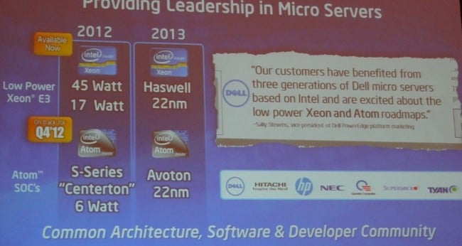 The next revs of the Xeon E3 and Atom server chips