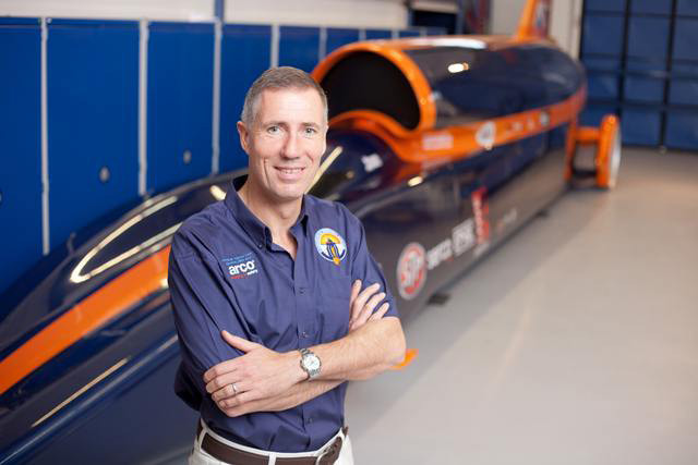 Bloodhound driver Andy Green. Pic: Bloodhound SSC