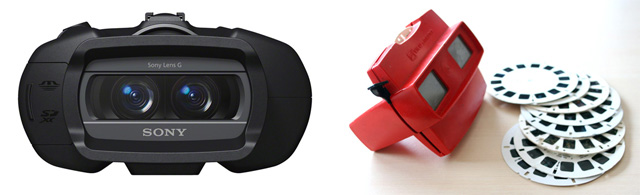 Sony DEV-5 3D binoculars with View-Master