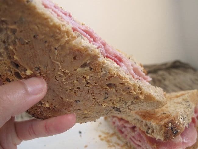 Jenny Ng's bacon sarnie - with peanut butter