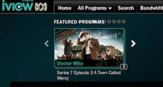 ABC iView with Doctor Who