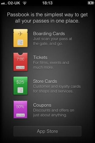 Apple iOS 6 Passbook