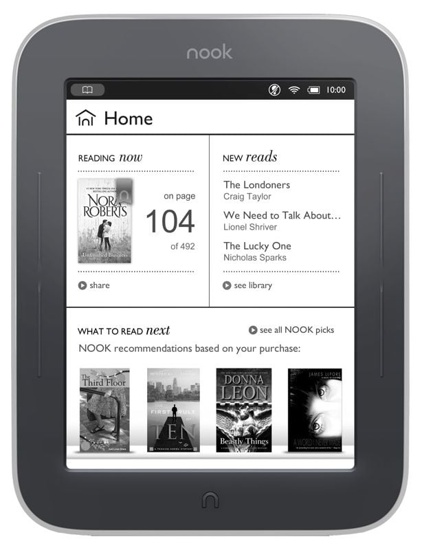 Barnes and Noble Nook Simple Touch GlowLight