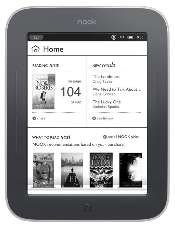 Barnes Noble Nook Simple Touch With Glowlight E Reader Review