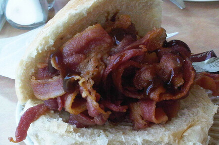Neil Cardy's massive bacon sarnie from a cafe on the A90